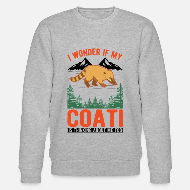 Coati Cadeau Coati Proboscis - Sweat bio CHANGER Stanley/Stella Unisexe - gris chiné