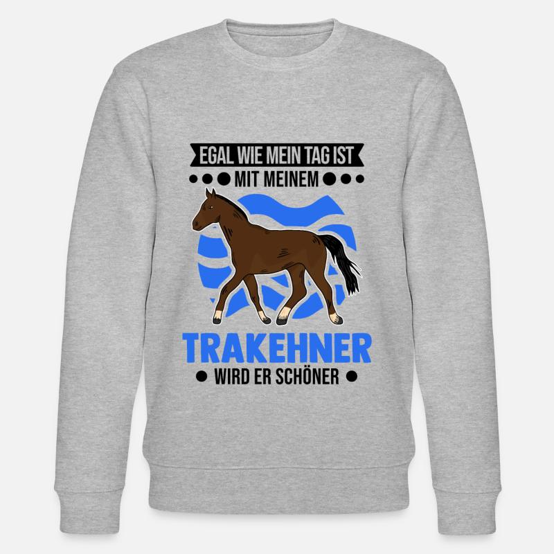 Trakehner Cadeau Trakehner Cheval - Sweat bio CHANGER Stanley/Stella Unisexe - gris chiné