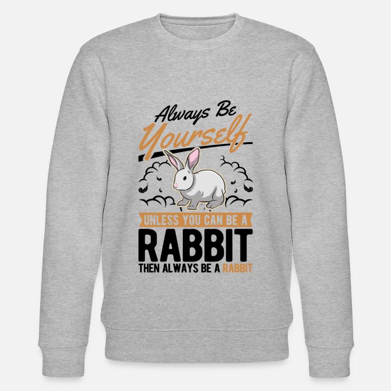 Lapin lapin lapin lapin - Sweat bio CHANGER Stanley/Stella Unisexe - gris chiné
