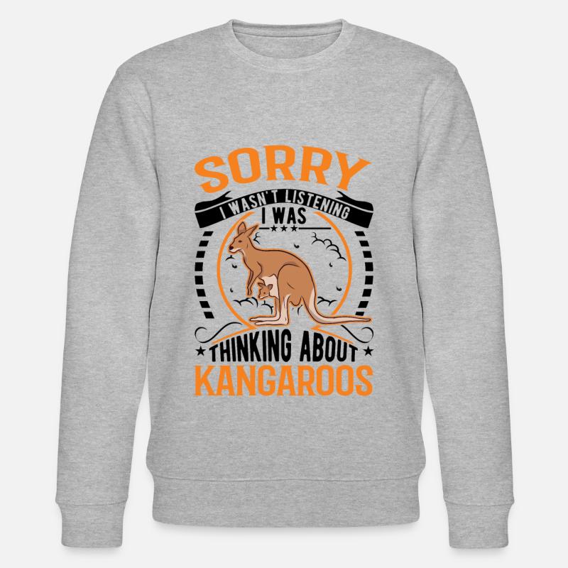 Kangourou australien Kangourou australien - Sweat bio CHANGER Stanley/Stella Unisexe - gris chiné