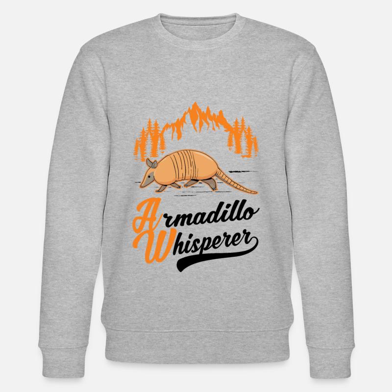Gürteltier Flüsterer Armadillo - Stanley/Stella Unisex Bio-Sweatshirt CHANGER  - Grau meliert