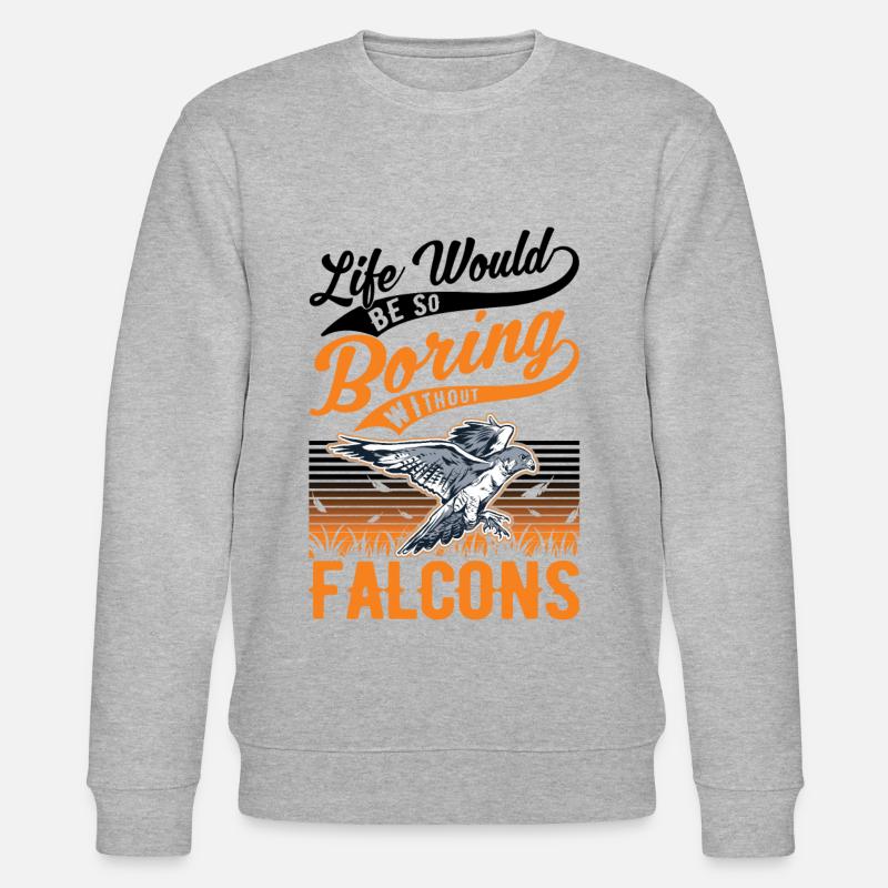 Fauconnier Cadeau Fauconnerie Crécerelle - Sweat bio CHANGER Stanley/Stella Unisexe - gris chiné