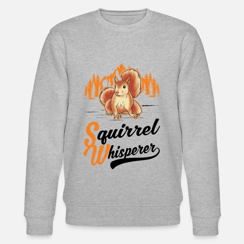 Eichhörnchen Flüsterer Écureuil Whisperer - Sweat bio CHANGER Stanley/Stella Unisexe - gris chiné