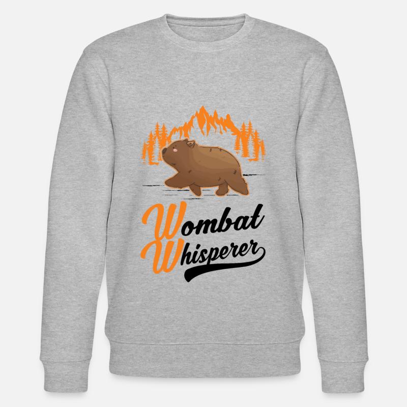 Wombat Flüsterer - Stanley/Stella Unisex Bio-Sweatshirt CHANGER  - Grau meliert