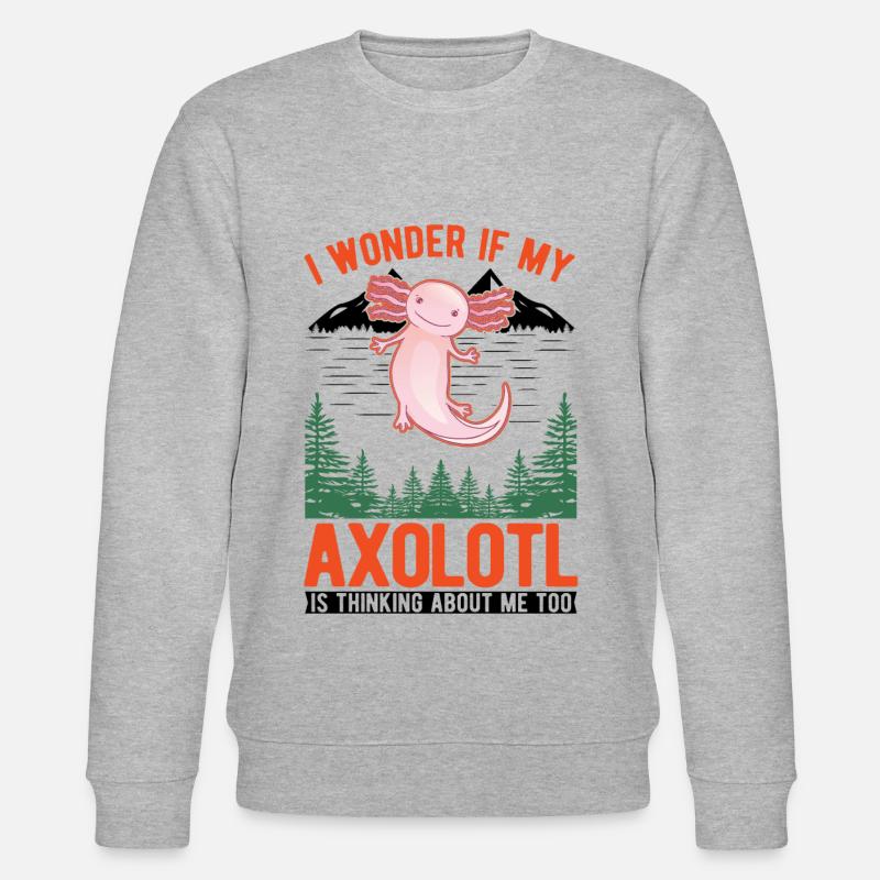 Axolotl Queue Cadeau Amphibien Axolotl - Sweat bio CHANGER Stanley/Stella Unisexe - gris chiné