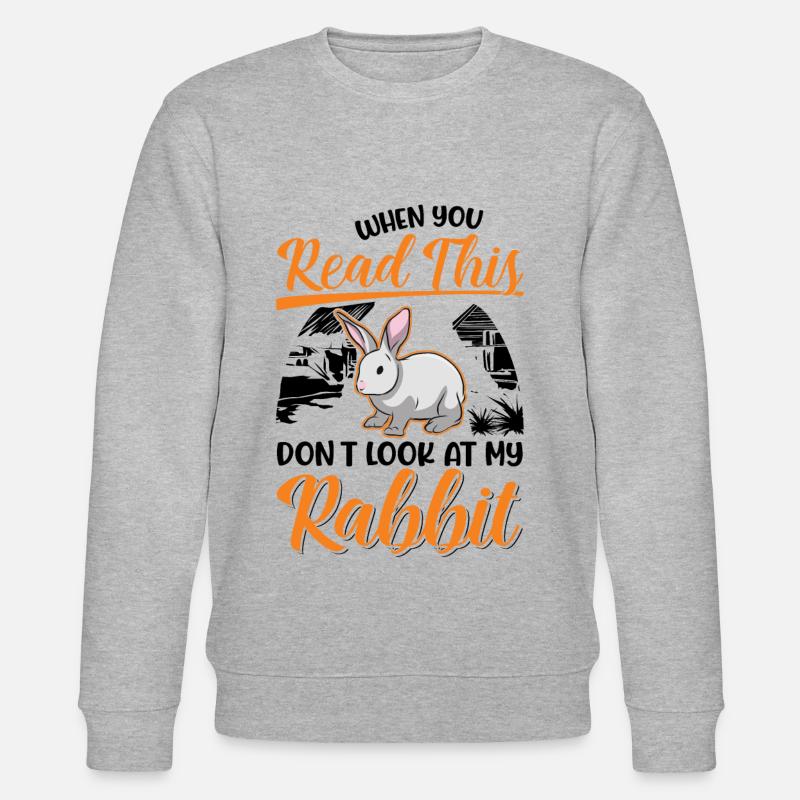 Rabbit Bunny Rabbit Rabbit - Stanley/Stella CHANGER Unisex Organic Sweatshirt - heather grey
