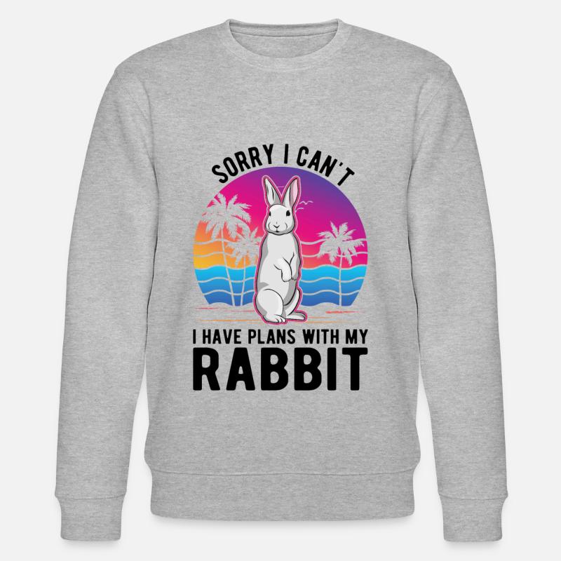 Rabbit Bunny Rabbit Rabbit - Stanley/Stella CHANGER Unisex Organic Sweatshirt - heather grey