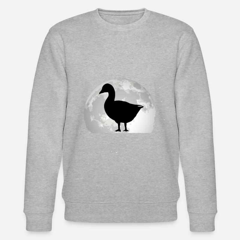 Gänse Mond Gänsezüchter Gans - Stanley/Stella Unisex Bio-Sweatshirt CHANGER  - Grau meliert