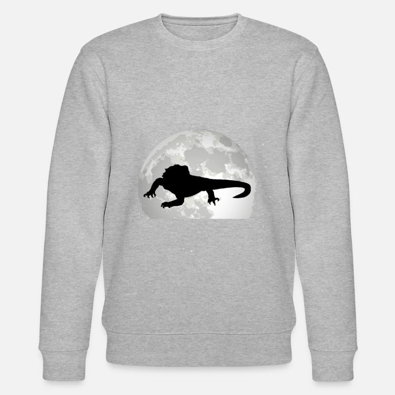 Lune de dragon barbu - Sweat bio CHANGER Stanley/Stella Unisexe - gris chiné