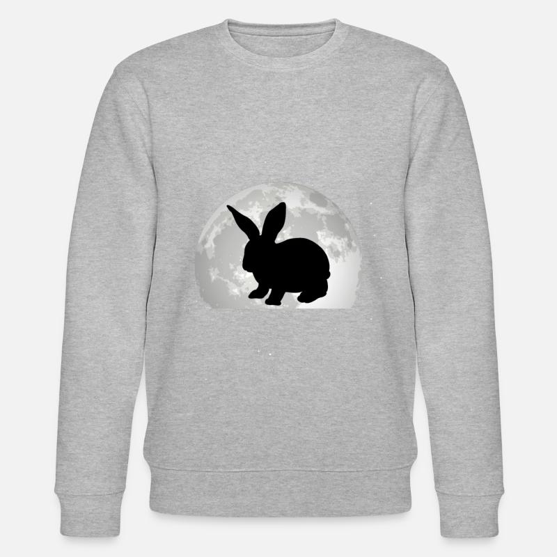 Lapin Lune Lapin Lapin - Sweat bio CHANGER Stanley/Stella Unisexe - gris chiné