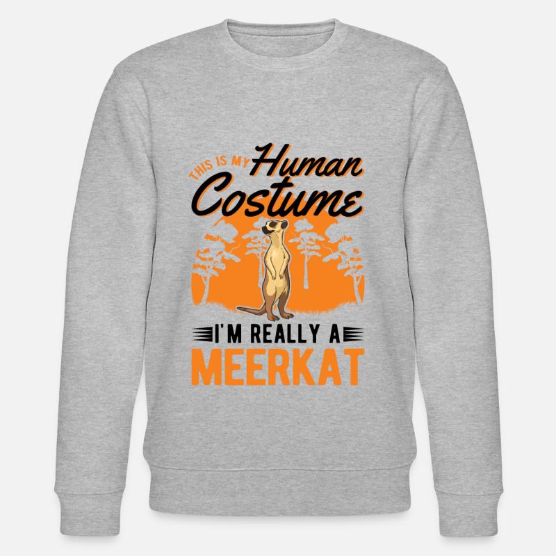 Suricate Costume Suricate Halloween - Sweat bio CHANGER Stanley/Stella Unisexe - gris chiné