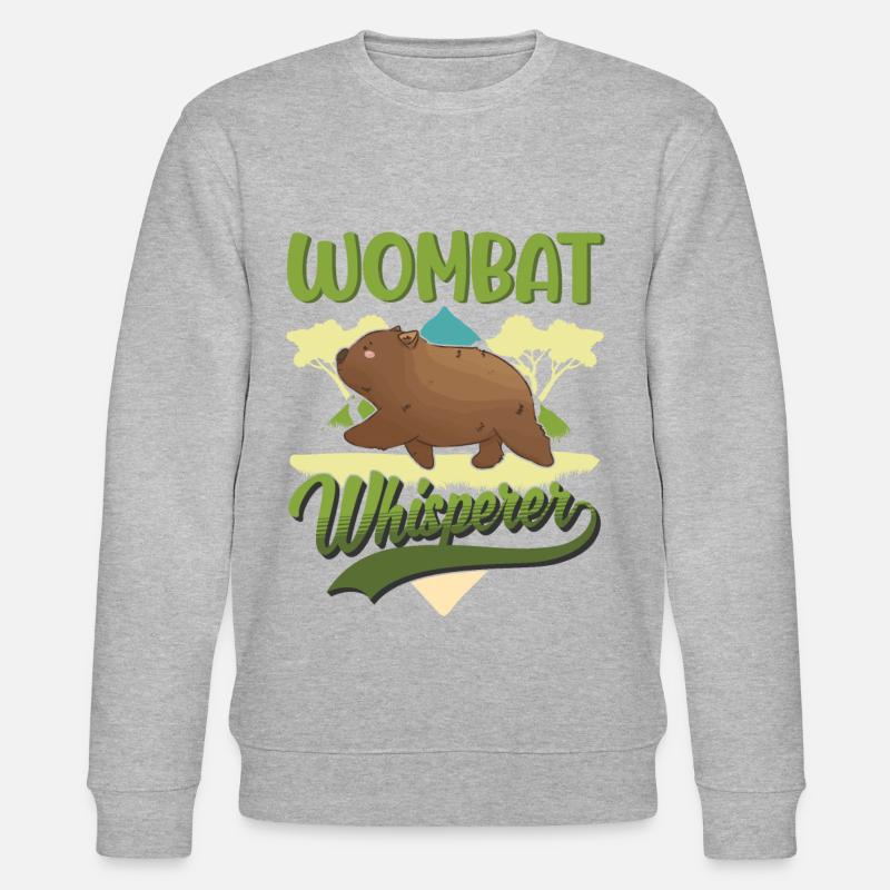 Wombat Flüsterer - Stanley/Stella Unisex Bio-Sweatshirt CHANGER  - Grau meliert