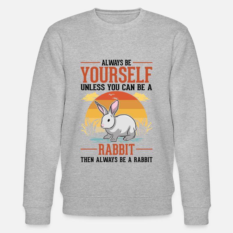 Rabbit Bunny Rabbit Rabbit - Stanley/Stella CHANGER Unisex Organic Sweatshirt - heather grey