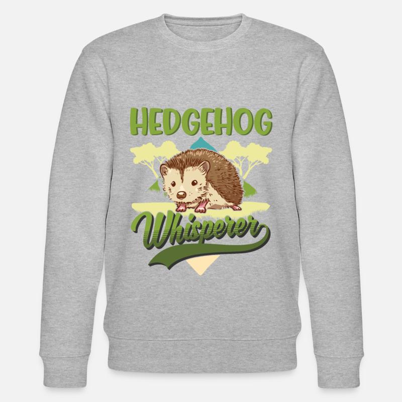 Igel Flüsterer Hedgehog Whisperer - Stanley/Stella CHANGER Unisex Organic Sweatshirt - heather grey
