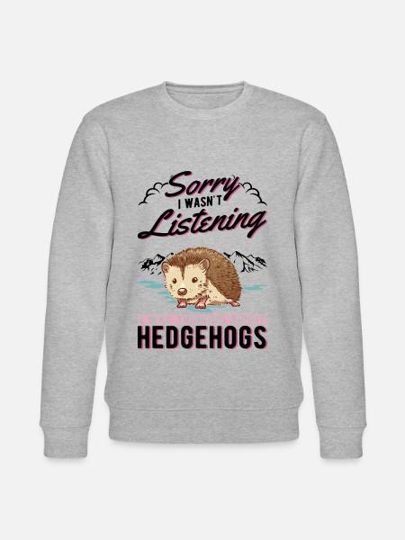 Igel Geschenk Stacheligel - Stanley/Stella Unisex Bio-Sweatshirt CHANGER - Grau meliert