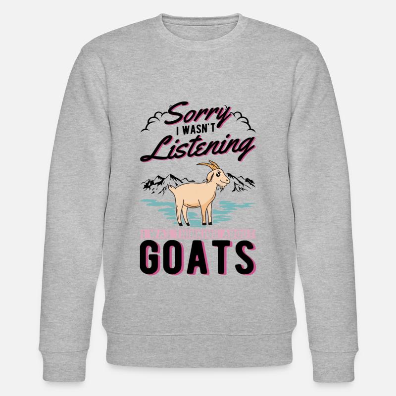 Chèvres Cadeau Chèvre Hôte Chèvre - Sweat bio CHANGER Stanley/Stella Unisexe - gris chiné