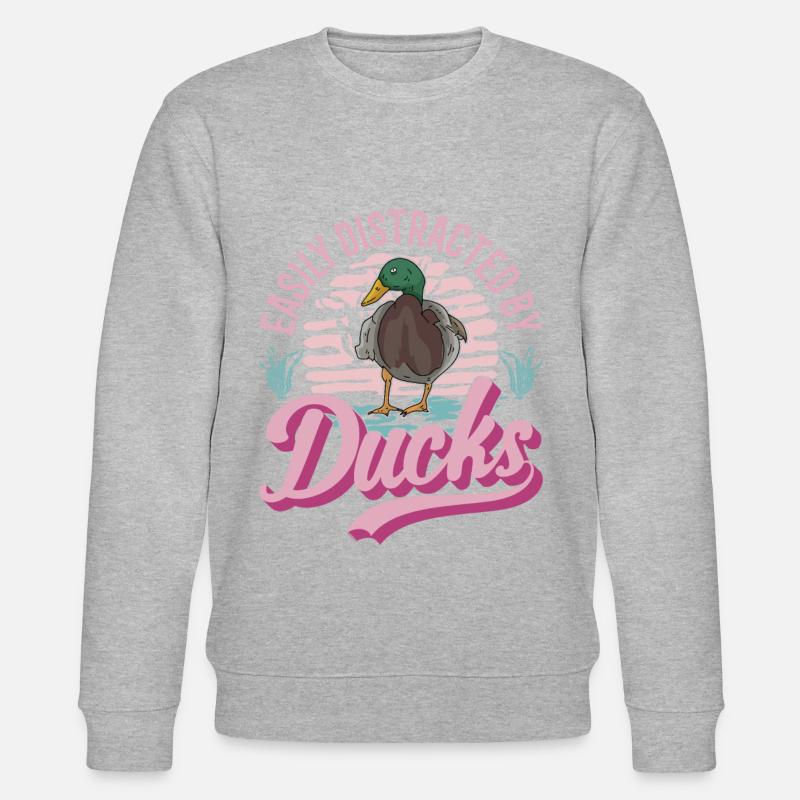 Canards Cadeau Éleveurs de canards - Sweat bio CHANGER Stanley/Stella Unisexe - gris chiné
