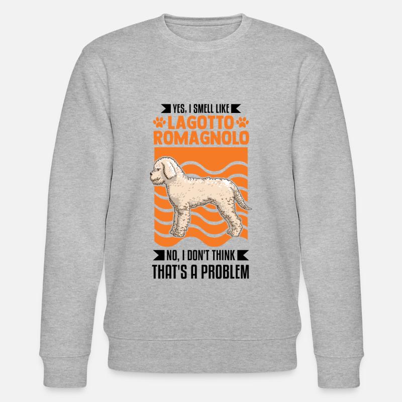 Lagotto Romagnolo Odeur Chien d’Eau - Sweat bio CHANGER Stanley/Stella Unisexe - gris chiné
