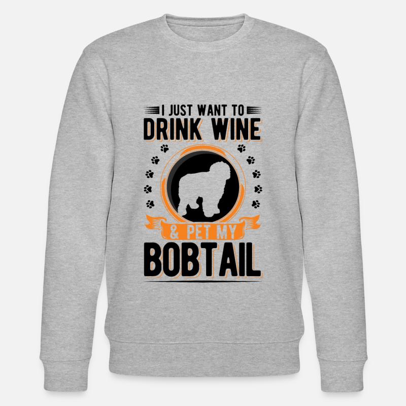 Bobtail et vin - Sweat bio CHANGER Stanley/Stella Unisexe - gris chiné