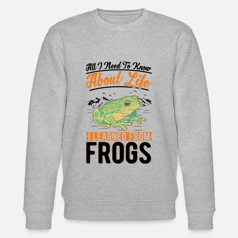 Frog Tree Frog Tree-climbing Frog - Stanley/Stella CHANGER Unisex Organic Sweatshirt - heather grey
