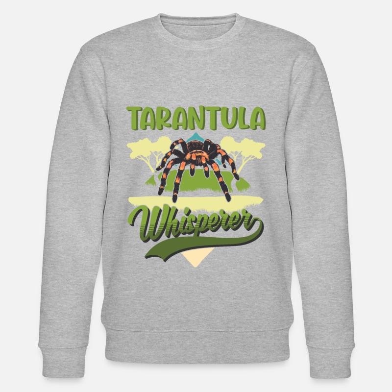 Tarantel Flüsterer Tarantula Whisperer - Stanley/Stella Unisex Bio-Sweatshirt CHANGER  - Grau meliert