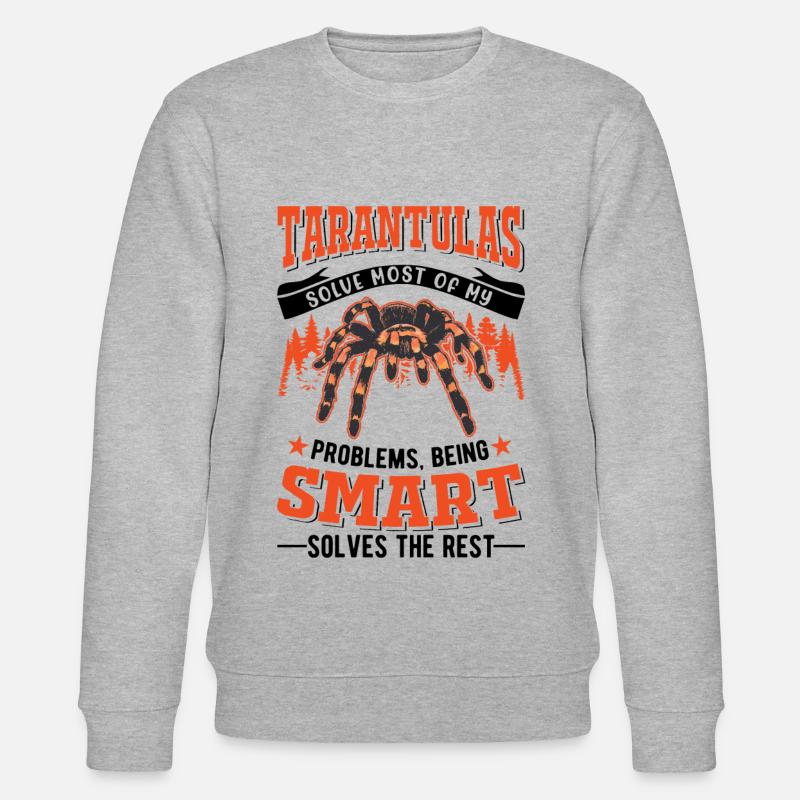 Tarantel Spinne Tarantula - Stanley/Stella Unisex Bio-Sweatshirt CHANGER  - Grau meliert