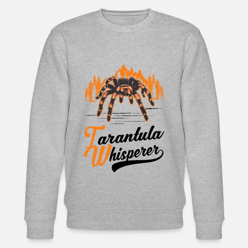 Tarantel Flüsterer Tarantula Whisperer - Stanley/Stella Unisex Bio-Sweatshirt CHANGER - Grau meliert