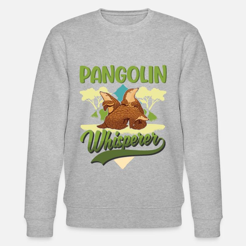 Pangolin Chuchoteur Pangolin - Sweat bio CHANGER Stanley/Stella Unisexe - gris chiné