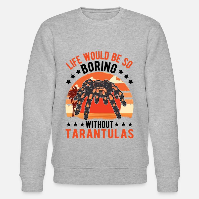 Tarantula Gift Spider Tarantula - Stanley/Stella CHANGER Unisex Organic Sweatshirt - heather grey