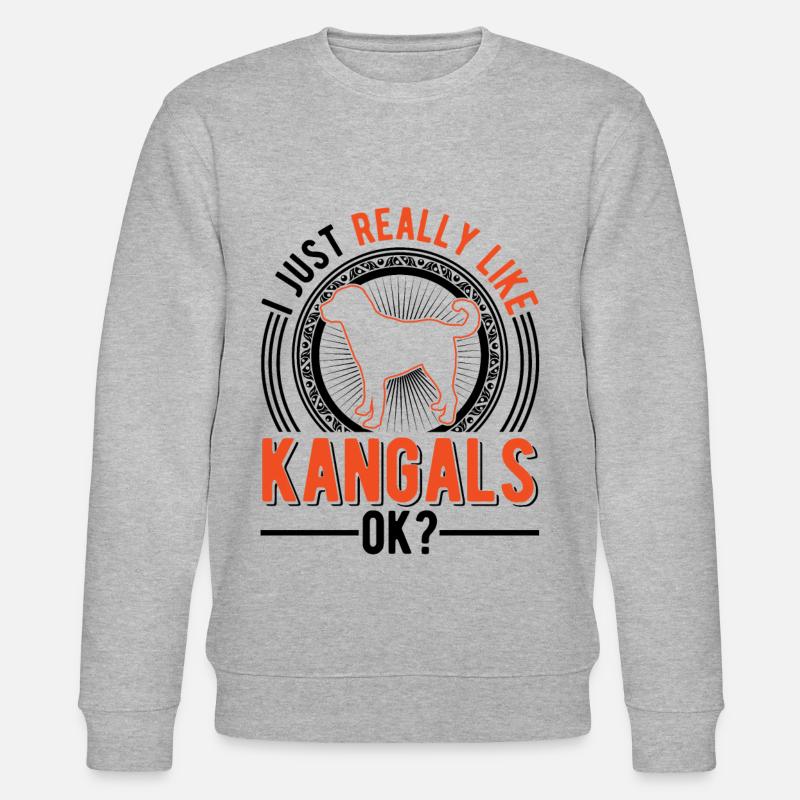 Kangal Hund Geschenk - Stanley/Stella Unisex Bio-Sweatshirt CHANGER  - Grau meliert