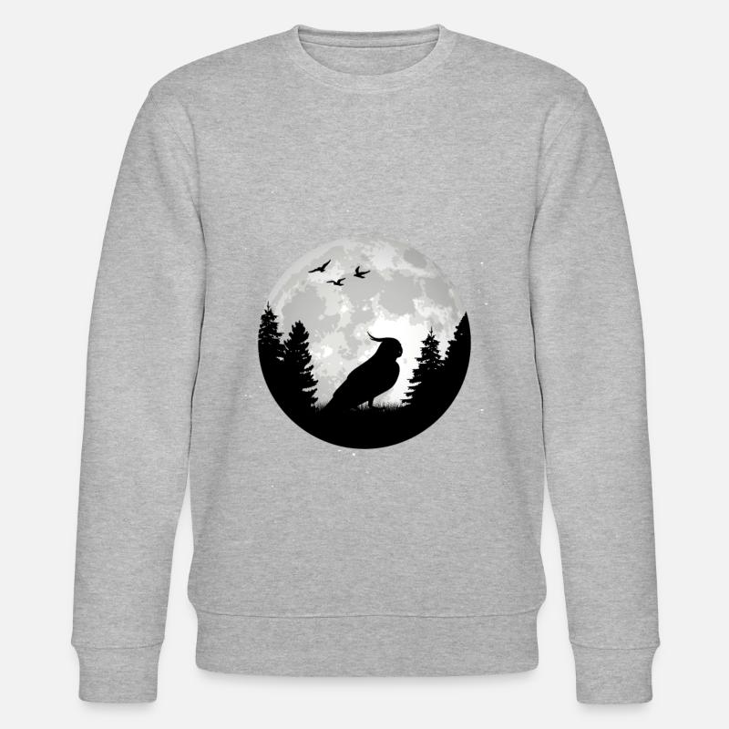 Perruche Budgie Moon Welli - Sweat bio CHANGER Stanley/Stella Unisexe - gris chiné