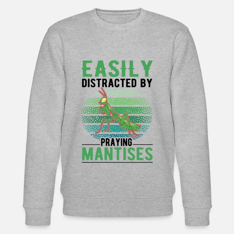 Gottesanbeterin Mante religieuse Fangschrecke - Sweat bio CHANGER Stanley/Stella Unisexe - gris chiné