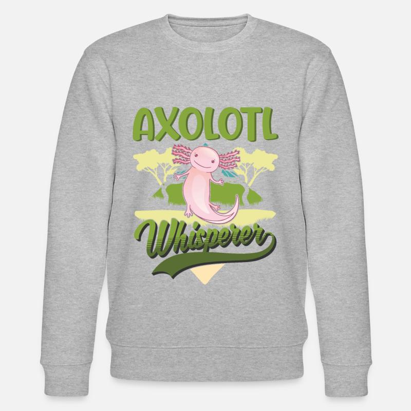 Axolotl Flüsterer Axolotl Whisperer - Sweat bio CHANGER Stanley/Stella Unisexe - gris chiné