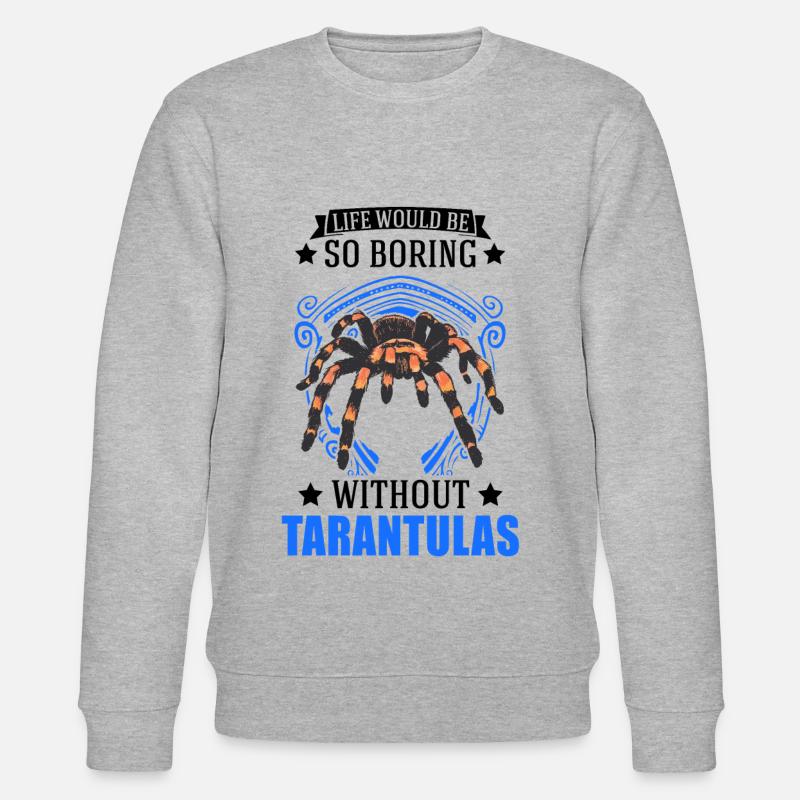 Tarantel Geschenk Spinne Tarantula - Stanley/Stella Unisex Bio-Sweatshirt CHANGER  - Grau meliert