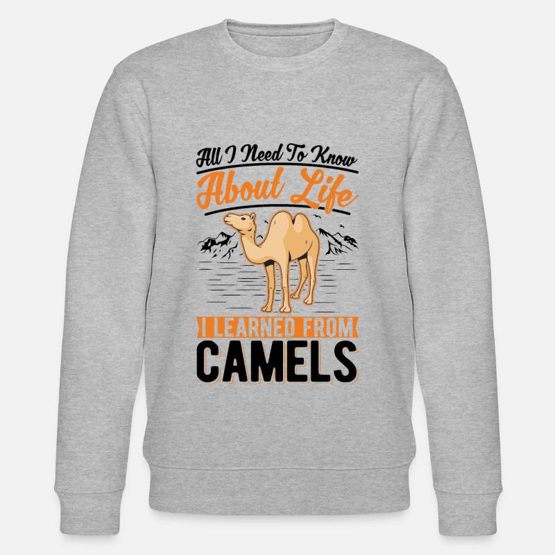 Amoureux des chameaux Égypte - Sweat bio CHANGER Stanley/Stella Unisexe - gris chiné