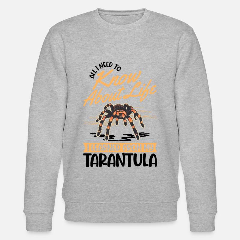 Tarantel Spinne Tarantula - Stanley/Stella Unisex Bio-Sweatshirt CHANGER  - Grau meliert