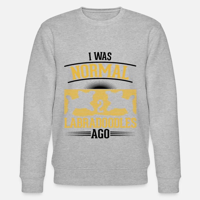 Labradoodle chien propriétaire cadeau - Sweat bio CHANGER Stanley/Stella Unisexe - gris chiné