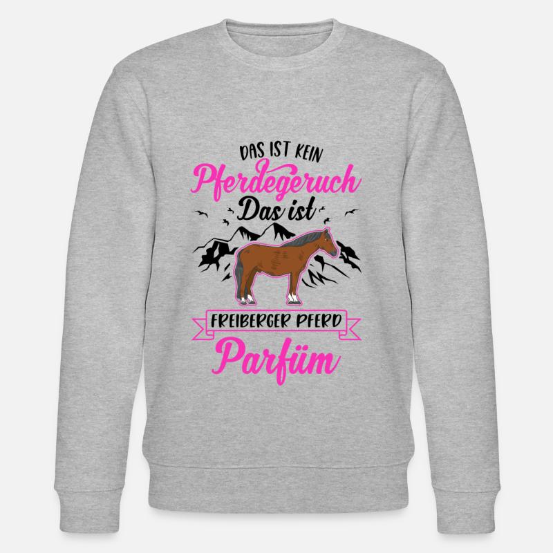 Freiberger Pferd Parfüm - Stanley/Stella Unisex Bio-Sweatshirt CHANGER  - Grau meliert