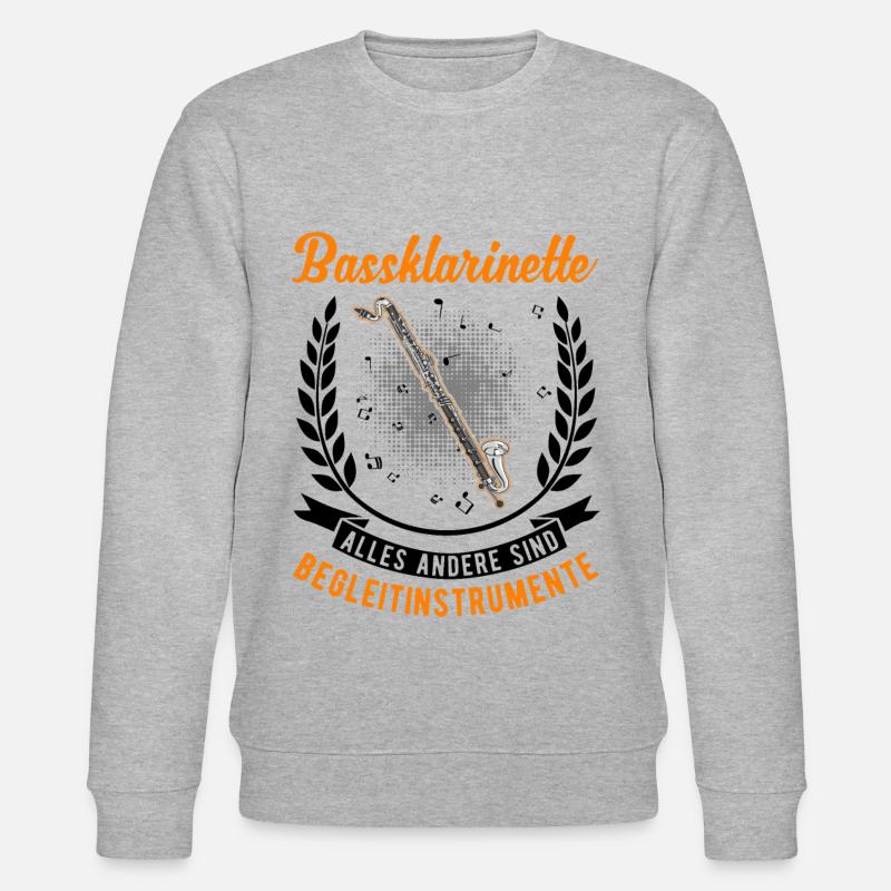 Instruments d’accompagnement de clarinette basse - Sweat bio CHANGER Stanley/Stella Unisexe - gris chiné