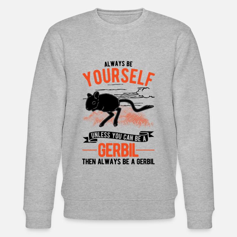 Gerbille Cadeau Gerbille Gerbille - Sweat bio CHANGER Stanley/Stella Unisexe - gris chiné