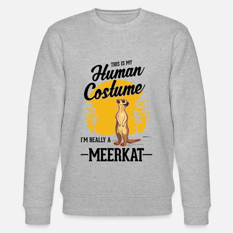 Déguisement Suricate Suricate Halloween - Sweat bio CHANGER Stanley/Stella Unisexe - gris chiné