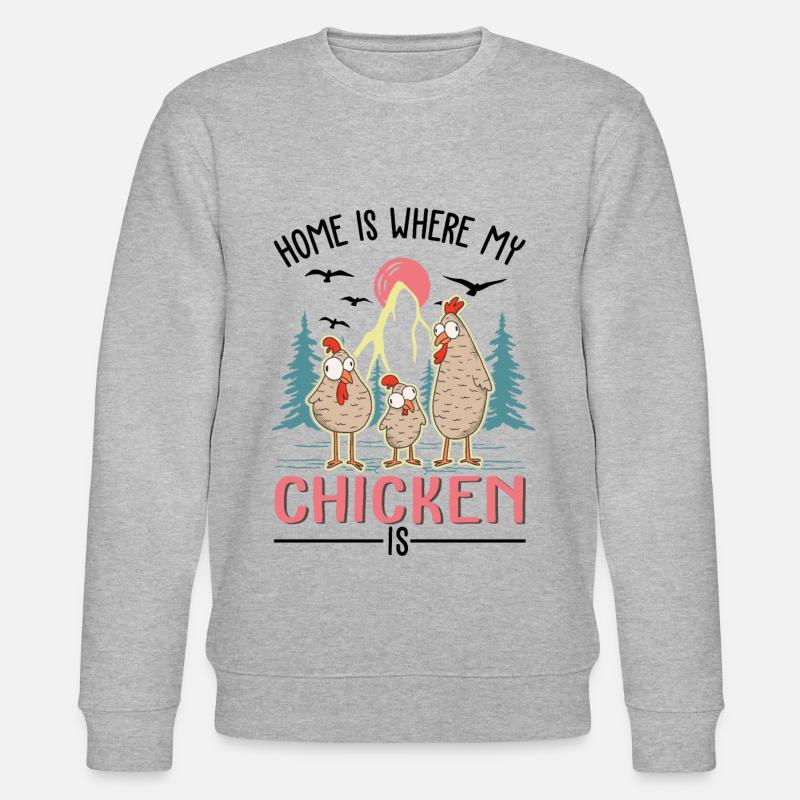 Poulets Home Farmer Poulet - Sweat bio CHANGER Stanley/Stella Unisexe - gris chiné
