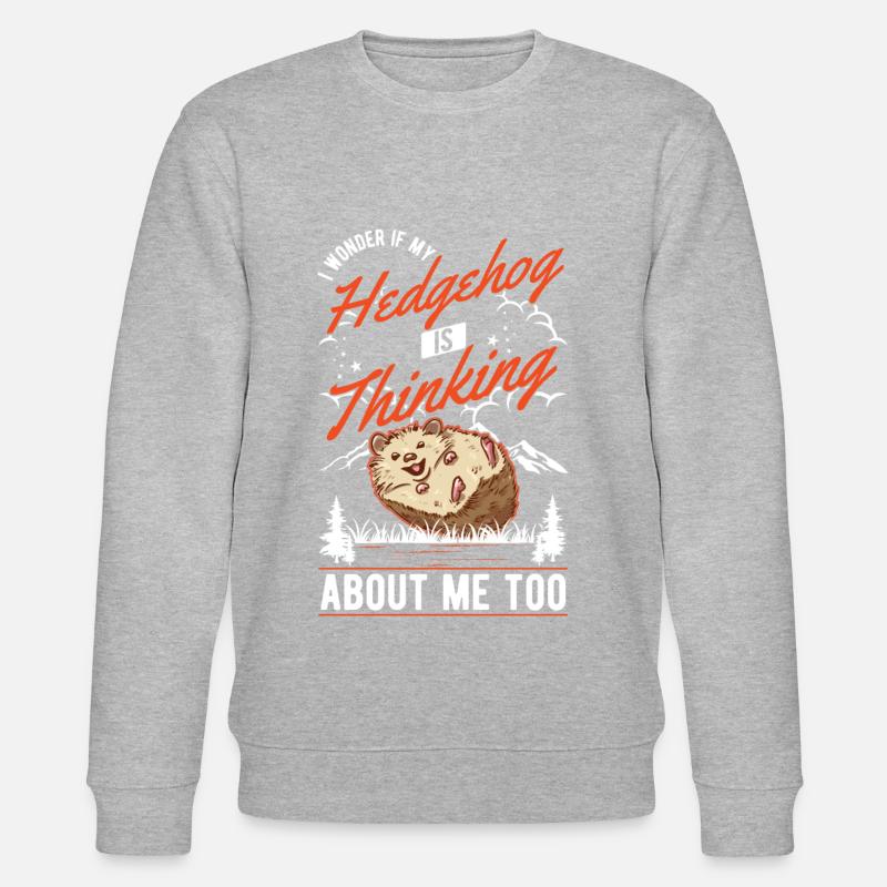Hedgehog Gift Spiny Hedgehog - Stanley/Stella CHANGER Unisex Organic Sweatshirt - undefined