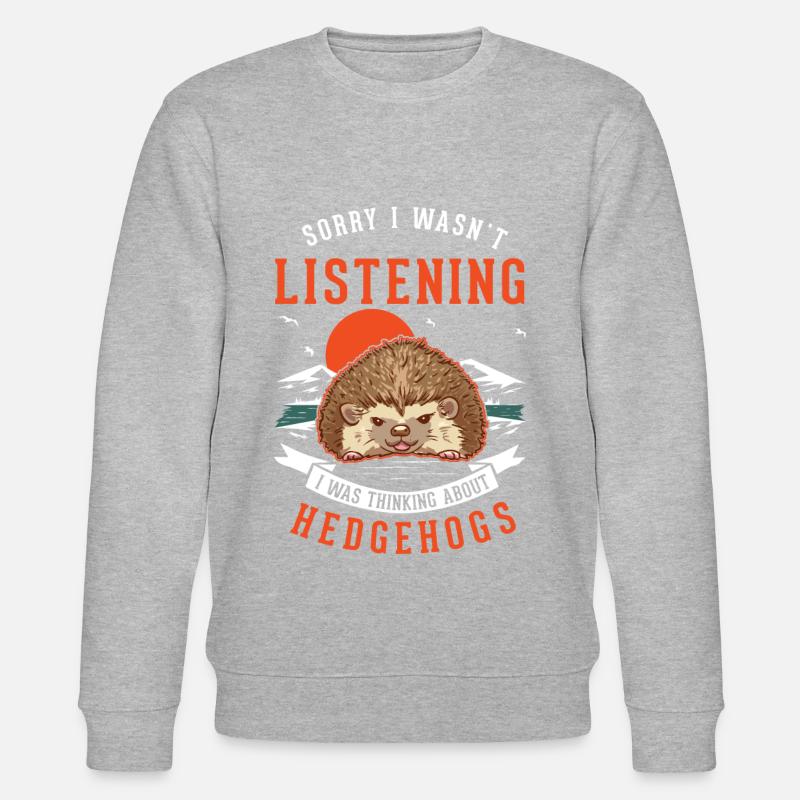Hedgehog Gift Spiny Hedgehog - Stanley/Stella CHANGER Unisex Organic Sweatshirt - undefined