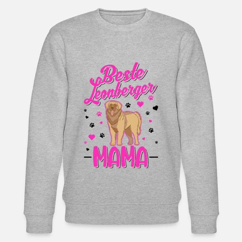 Beste Leonberger Mama - Stanley/Stella Unisex Bio-Sweatshirt CHANGER  - Grau meliert