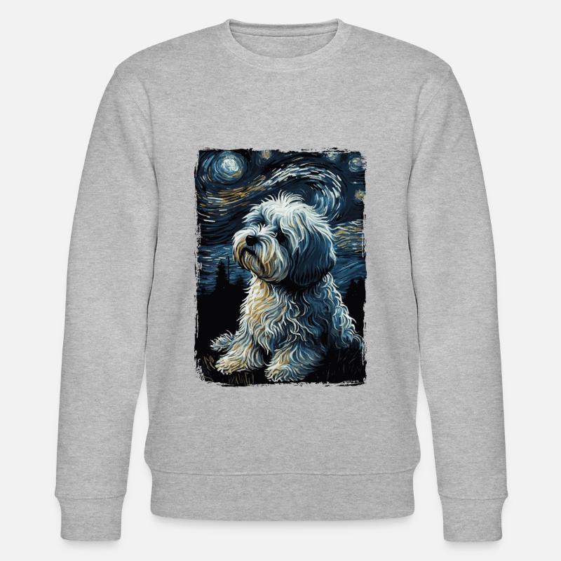 Nuit étoilée bichon havanais - Sweat bio CHANGER Stanley/Stella Unisexe - undefined