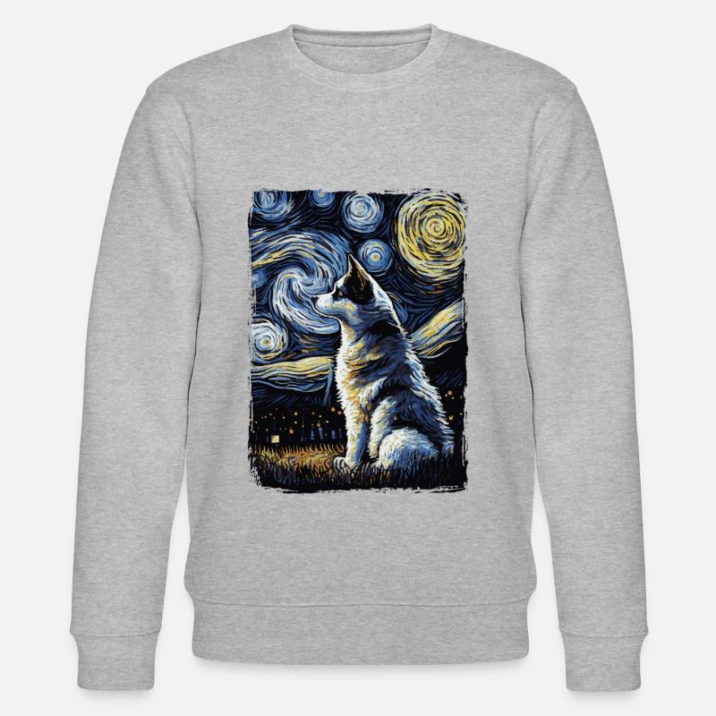 Husky Starry Night - Stanley/Stella Unisex Bio-Sweatshirt CHANGER  - undefined