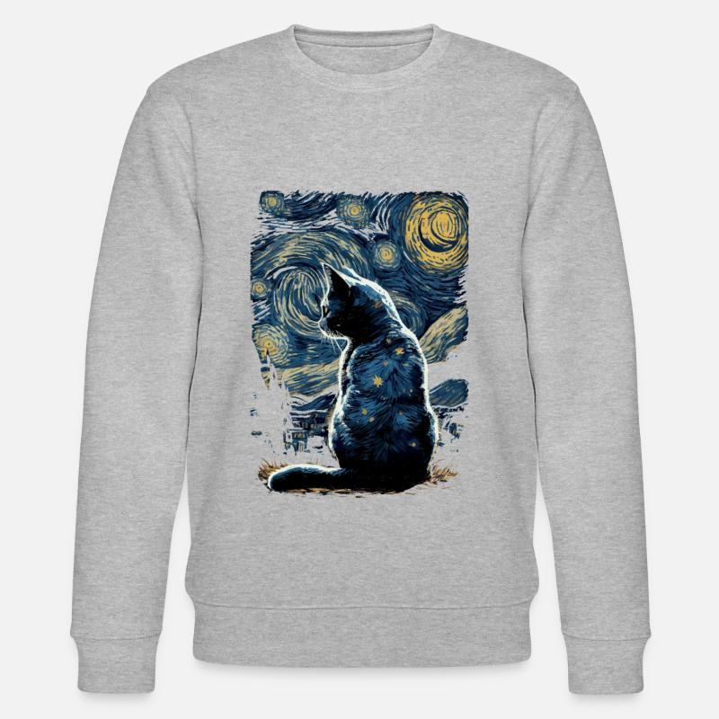 Katze Starry Night - Stanley/Stella Unisex Bio-Sweatshirt CHANGER  - undefined