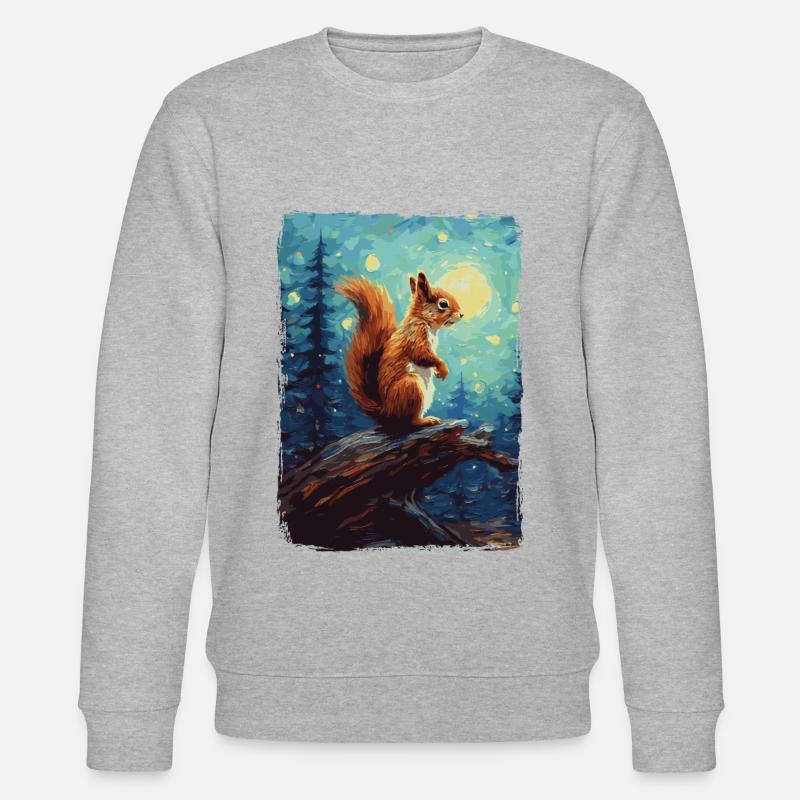 Eichhörnchen Starry Night - Stanley/Stella Unisex Bio-Sweatshirt CHANGER  - undefined