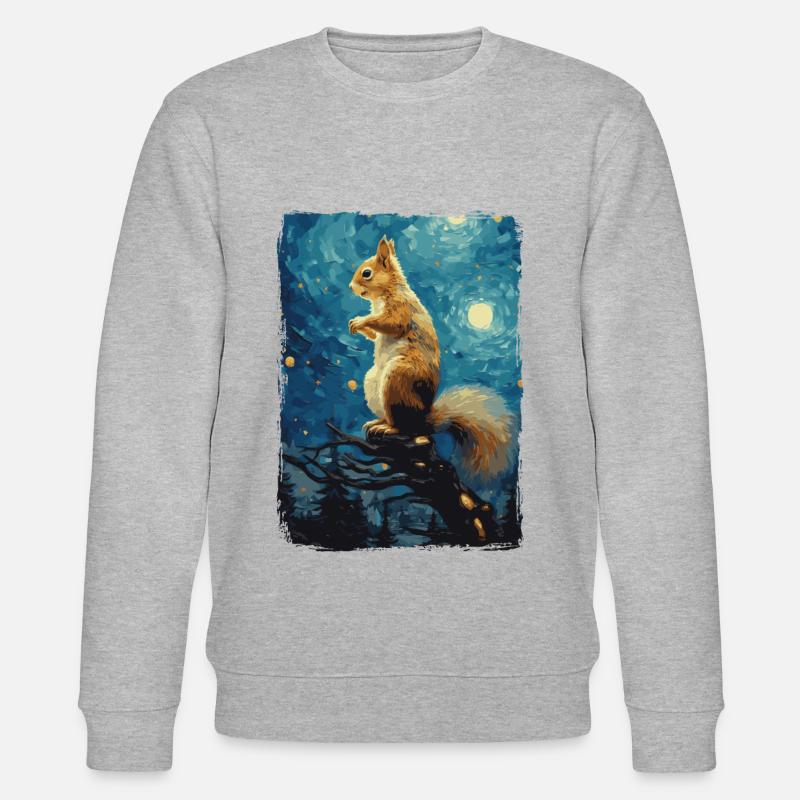 Eichhörnchen Starry Night - Stanley/Stella Unisex Bio-Sweatshirt CHANGER  - undefined